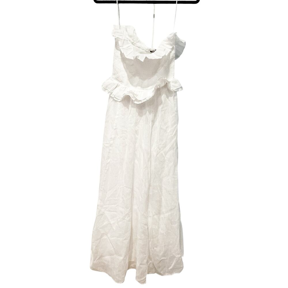 J. Crew Women's Lined Ravenna Dress Sleeveless in Ramie White Size Small NWT - Picture 7 of 12